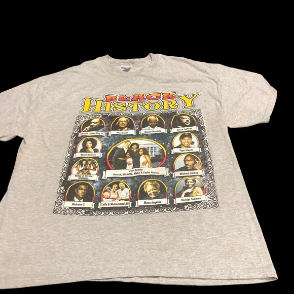 Black History Unisex T-Shirt on Hanes Heavyweight Tee; Commemorative Tee SZ XL - Picture 1 of 11